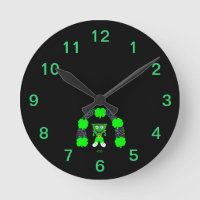 Reloj de pared acrílico de St. Patrick's FrankenCh