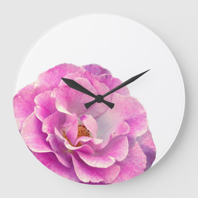 Reloj de pared acrílico de sueño floral (Anverso)