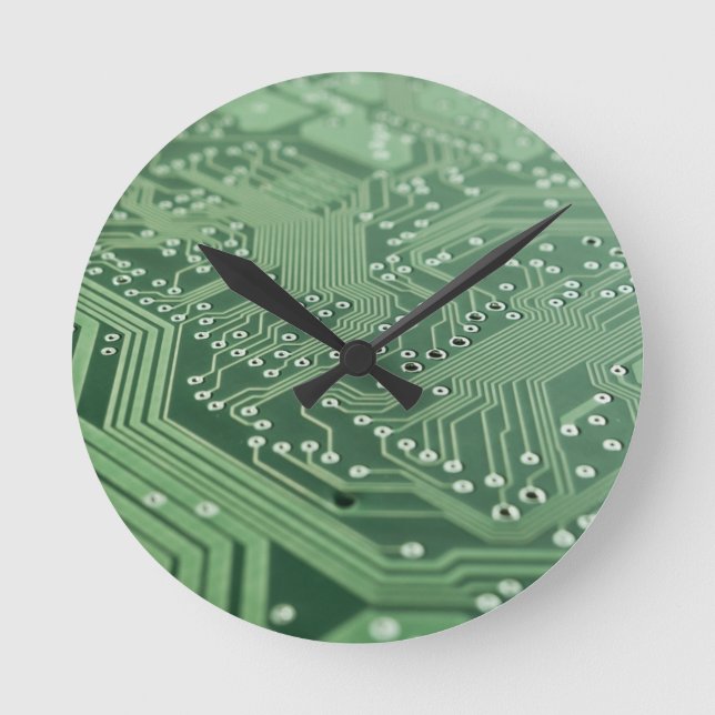 Reloj de pared acrílico de técnico de computadora (Anverso)