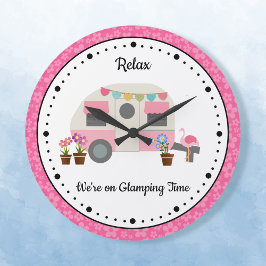 Reloj de pared acrílico de tiempo de glamur feliz