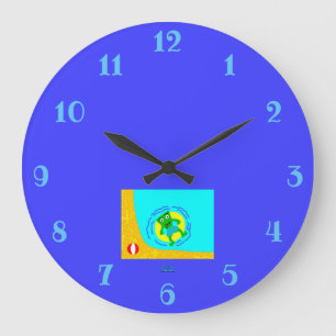 Reloj de pared acrílico de verano de FrankenCheese