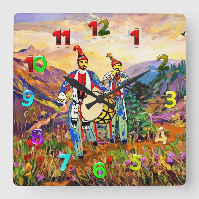 Reloj de pared acrílico de Zourna Dawola (Anverso)