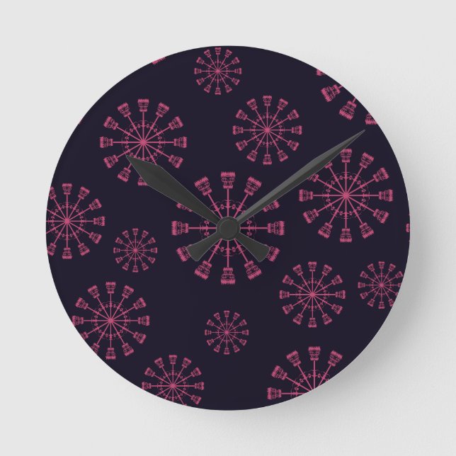 Reloj de pared acrílico del cielo invernal (Anverso)