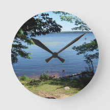 Reloj de pared acrílico del lago Hamlin