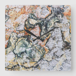 Reloj de pared acrílico del patrón de piedra de On