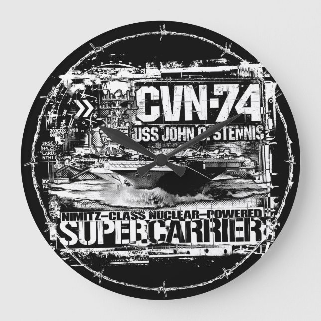 Reloj de pared acrílico del portaaviones (Anverso)