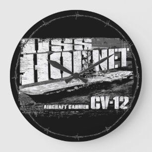 Reloj de pared acrílico del portaaviones Hornet