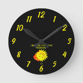 Reloj de pared acrílico del Sol Nocturno