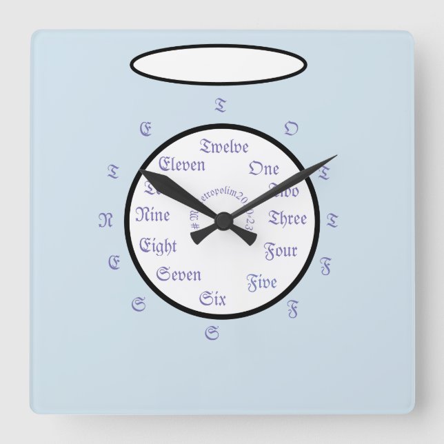 Reloj de pared acrílico / DISEÑO de etropolimo (Anverso)