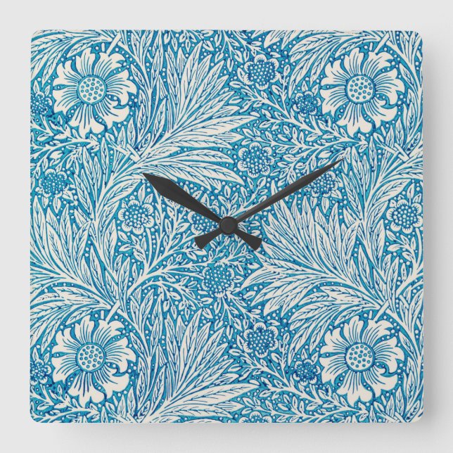 RELOJ DE PARED ACRÍLICO : DISEÑO DE WILLIAM MORRIS (Anverso)