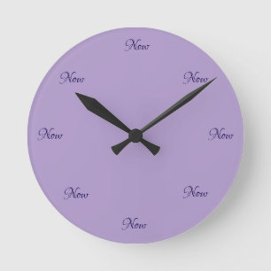 Reloj de pared acrílico "El momento es ahora"