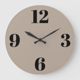 Reloj de pared acrílico - fondo beige