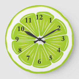 Reloj de pared acrílico Lime Slice