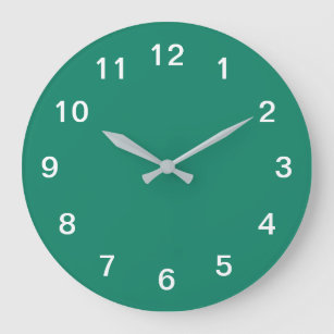 Reloj de pared acrílico Minimalista verde esmerald
