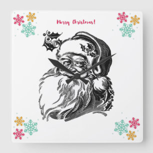 Reloj de pared acrílico "Navidades-mora"