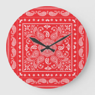 Reloj de pared acrílico Paisley Design-1