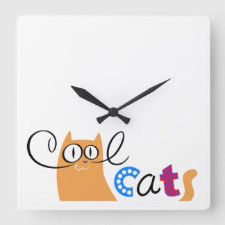 Reloj de pared acrílico para gatos Guay