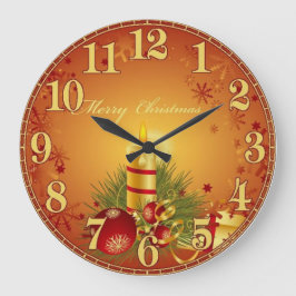 Reloj de pared acrílico para navidades