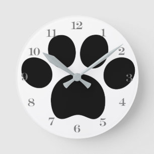 Reloj de pared acrílico paw