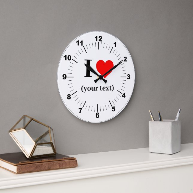 Reloj de pared acrílico - Personalizado I Corazón  (Oficina)