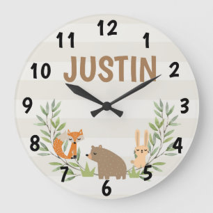 Reloj de pared acrílico personalizado para niños