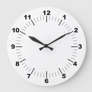 Reloj de pared acrílico redondo de 10,75"
