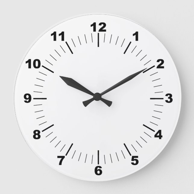 Reloj de pared acrílico redondo de 10,75" (Anverso)