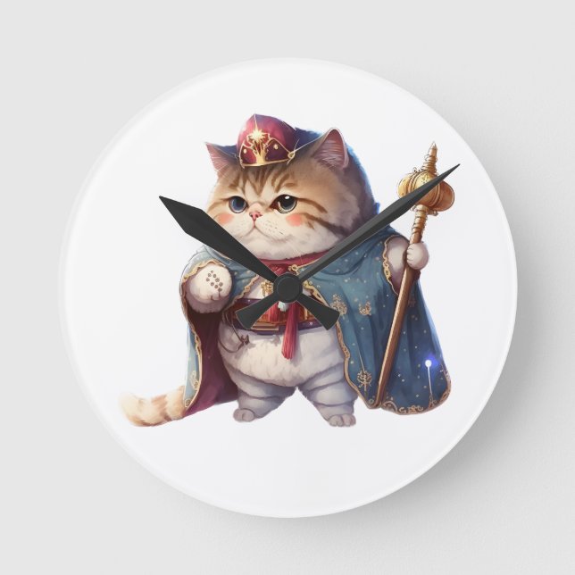 Reloj de pared acrílico redondo de 8" (Anverso)