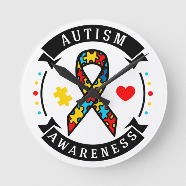 Reloj de pared acrílico redondo de 8" (Anverso)