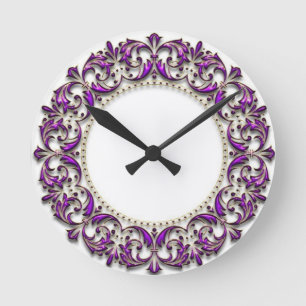 Reloj de pared acrílico redondo de 8"