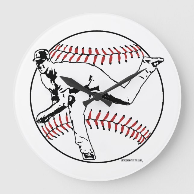 Reloj de pared acrílico, redondo (grande) (Anverso)