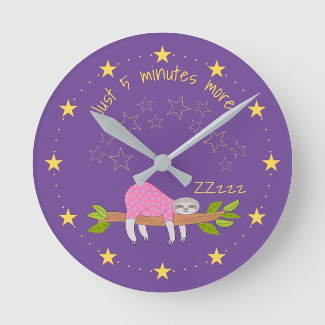 Reloj de pared acrílico, redondo (medio) (Anverso)