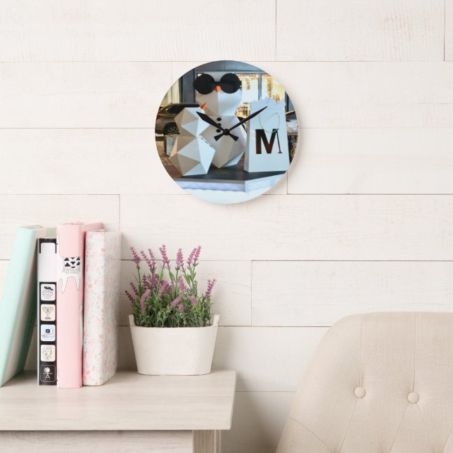 Reloj de pared acrílico redondo personalizado - Ar (Sala de lectura)