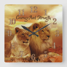 Reloj de pared acrílico Regal Lions Leona