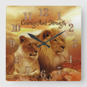Reloj de pared acrílico Regal Lions Leona