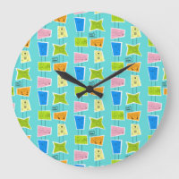 Reloj de pared acrílico retro atómico kitsch