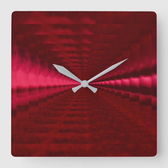 Reloj de pared acrílico rojo resonante (Anverso)