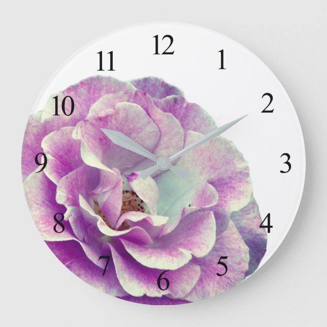 Reloj de pared acrílico Rosa (Anverso)