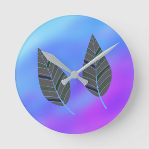 Reloj de pared acrílico rústico-contemporáneo Verd