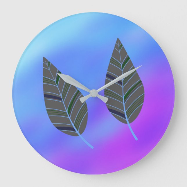 Reloj de pared acrílico rústico-contemporáneo Verd (Anverso)