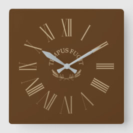 Reloj de pared acrílico Tempus Fugit Brown