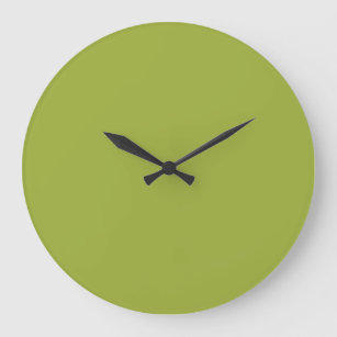 Reloj de pared acrílico verde oliva