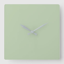 Reloj de pared acrílico, verde té