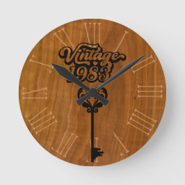 Reloj de pared acrílico vintage de 1983