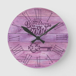 Reloj de pared acrílico vintage de 2000