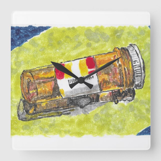 Reloj de pared acuosa de botella de pastilla grand (Anverso)