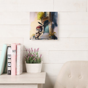 Reloj de pared "Adventurous Little Explorer" - Un 