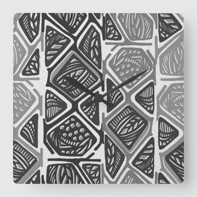 Reloj de pared africano del modelo (Anverso)