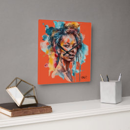 Reloj de pared afroamericano