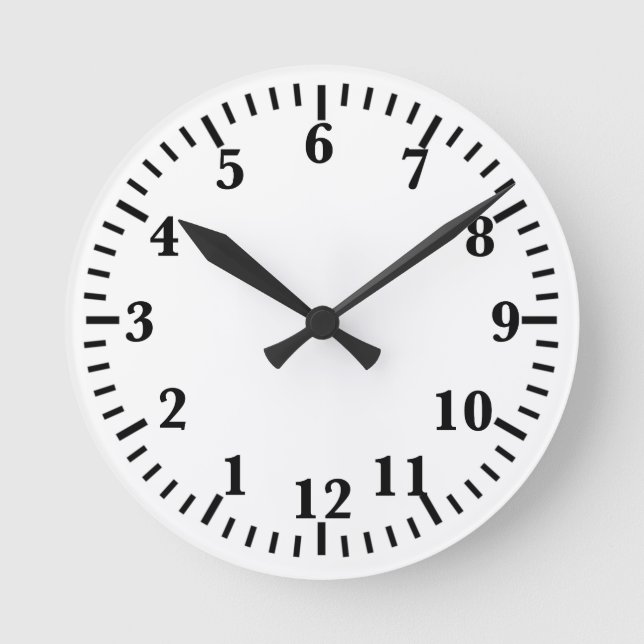 RELOJ DE PARED AL REVÉS (con números al derecho) (Anverso)